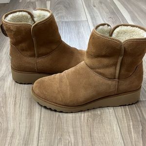 Ugg Kristin Wedge Bootie 9.5 Chestnut